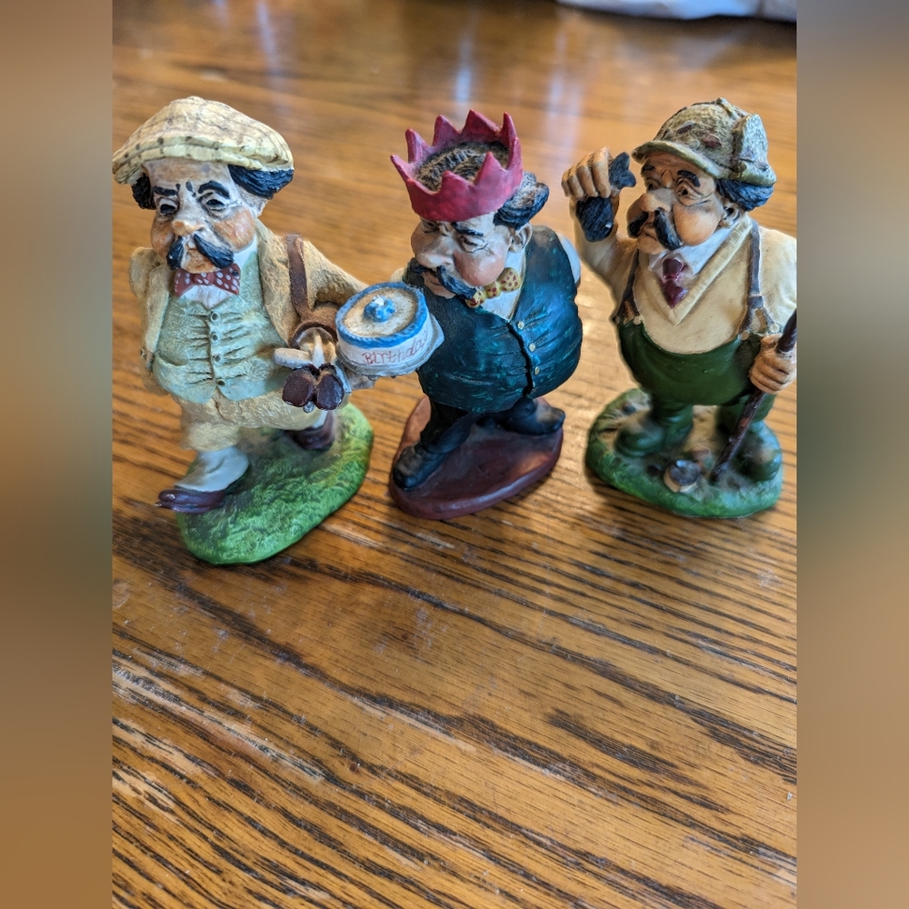 Mr. Stubbs Grumpy Old Man Resin Decorative Collectable Figurines Vintage Flambro